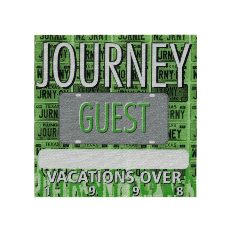 Journey 1998 Vacation's Over Concert Tour Guest Backstage Pass