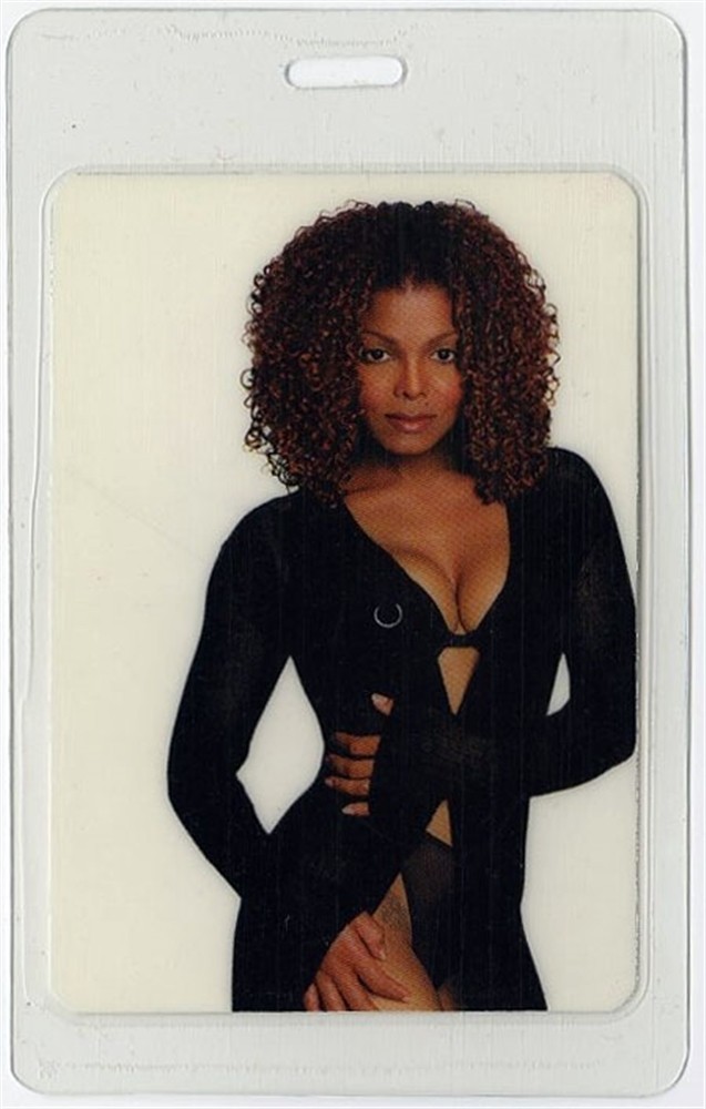Janet Jackson 1998 Velvet Rope Concert Tour All Access Laminated Backstage Pass