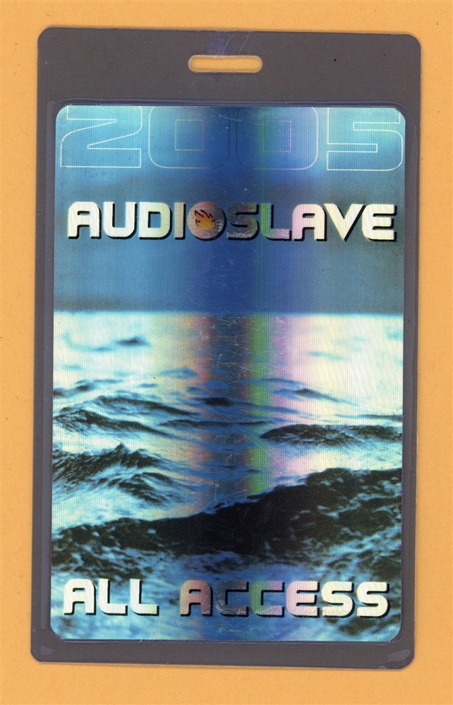 Audioslave 2005 Tour All Access BLUE Laminated Backstage Pass