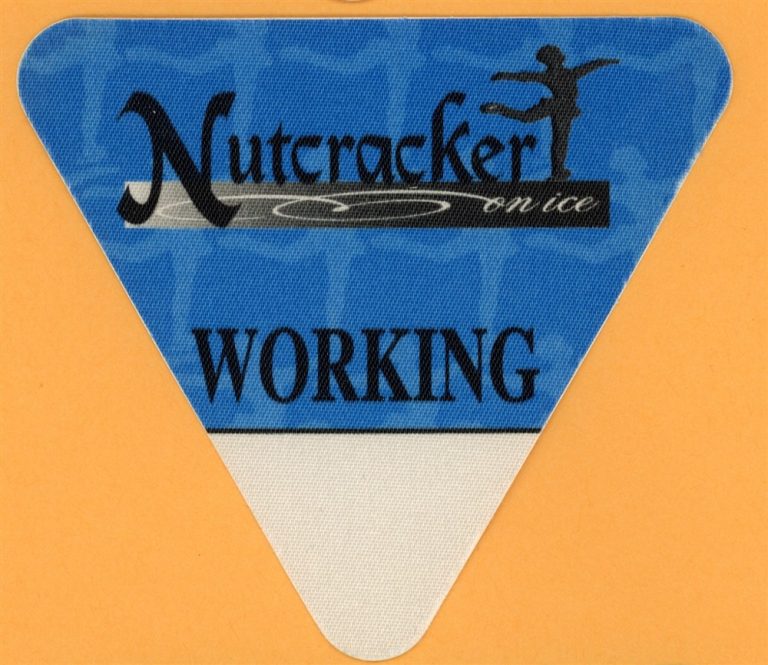 Nutcracker on Ice WORKING Vintage Satin Backstage Pass - 1995 Tour
