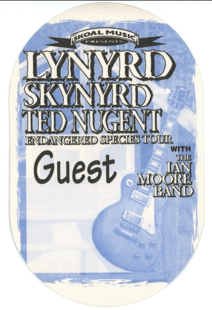 Lynyrd Skynyrd 1994 Endangered Species Concert Tour Guest Backstage Pass