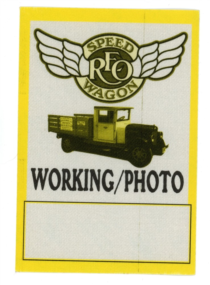 REO Speedwagon 2001 Concert Tour Working Backstage Pass