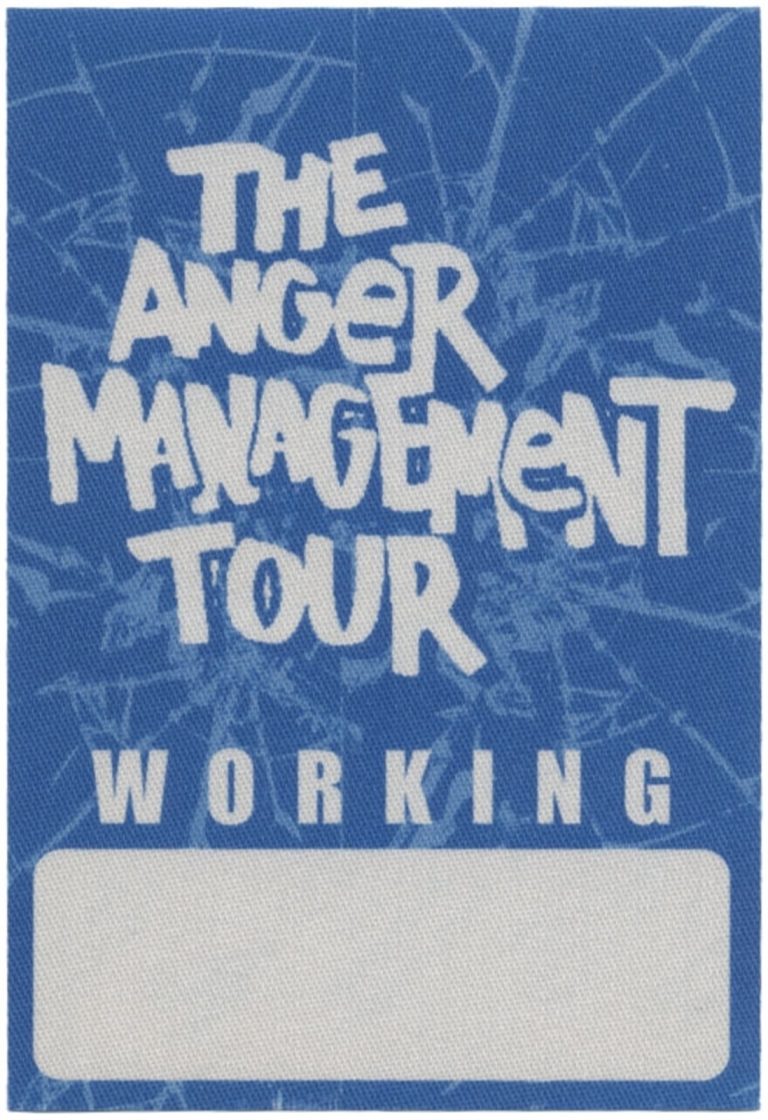 Eminem 2002 Anger Management Concert Tour Working Backstage Pass