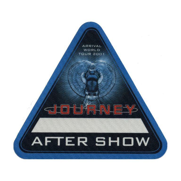 Journey 2001 Arrival Concert Tour Aftershow Backstage Pass
