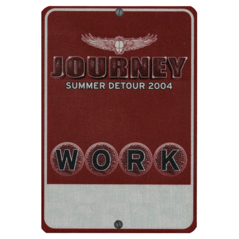 Journey 2004 Summer DeTour Concert Tour Working Backstage Pass
