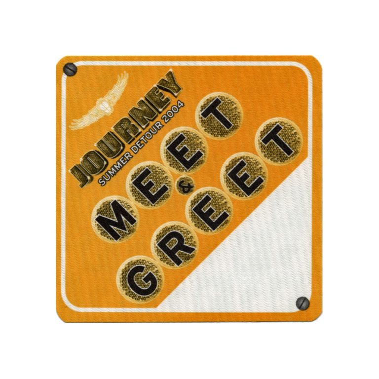 Journey 2004 Summer DeTour Concert Tour Meet & Greet Backstage Pass