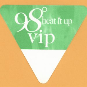 98 Degrees 1998 Heat It Up Tour VIP Backstage Pass