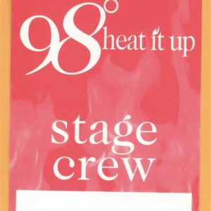 98 Degrees 1998 Heat It Up Tour CREW Backstage Pass