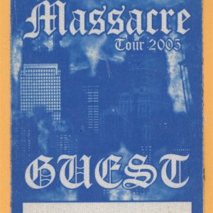 50 Cent 2005 Massacre Tour GUEST Backstage Pass