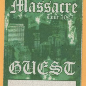 50 Cent 2005 Massacre Tour GUEST Backstage Pass