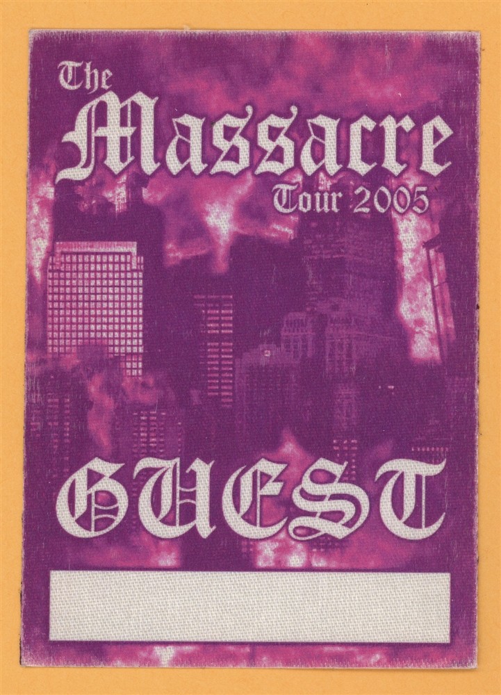 50 Cent 2005 Massacre Tour GUEST Backstage Pass