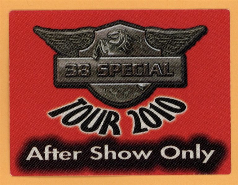 38 Special 2010 Tour AFTER SHOW Backstage Pass