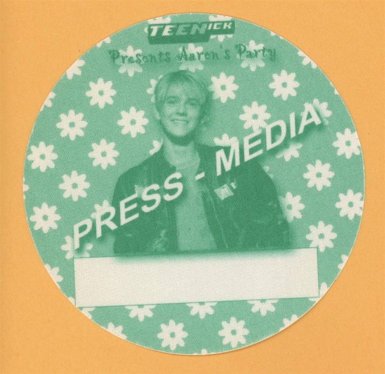 Aaron Carter Concert Tour PRESS MEDIA Backstage Pass