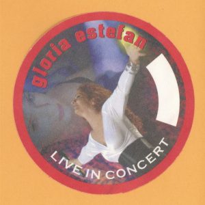 Gloria Estefan 2001 Concert Tour Backstage Pass