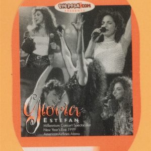 Gloria Estefan 1999 Millenium Concert Tour AFTER SHOW Backstage Pass