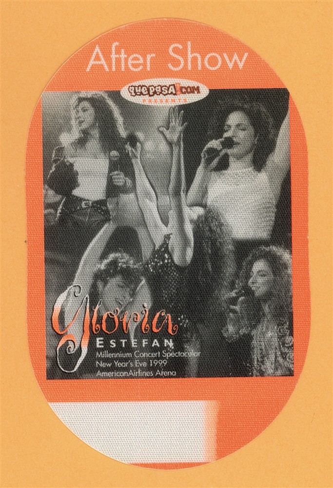 Gloria Estefan 1999 Millenium Concert Tour AFTER SHOW Backstage Pass