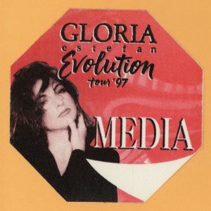 Gloria Estefan 1997 Evolution Concert Tour MEDIA Backstage Pass