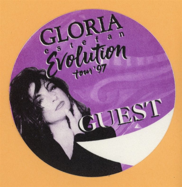 Gloria Estefan 1997 Evolution Concert Tour GUEST Backstage Pass