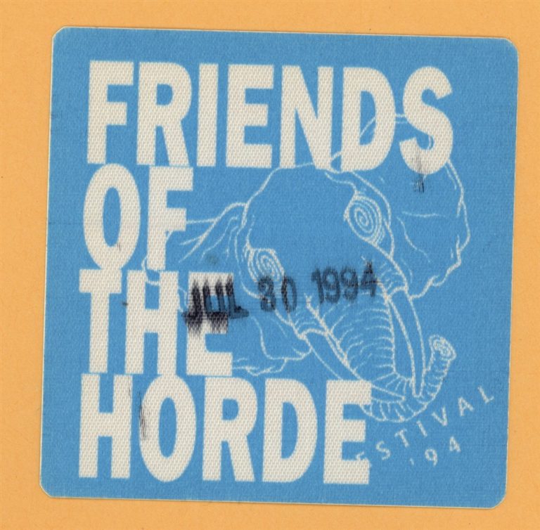 Dave Matthews Band 1994 HORDE Festival Concert Tour FRIENDS Backstage Pass