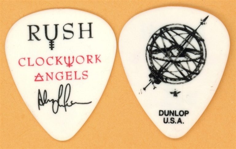 Rush Alex Lifeson Vintage Guitar Pick - 2012 Clockwork Angels Tour