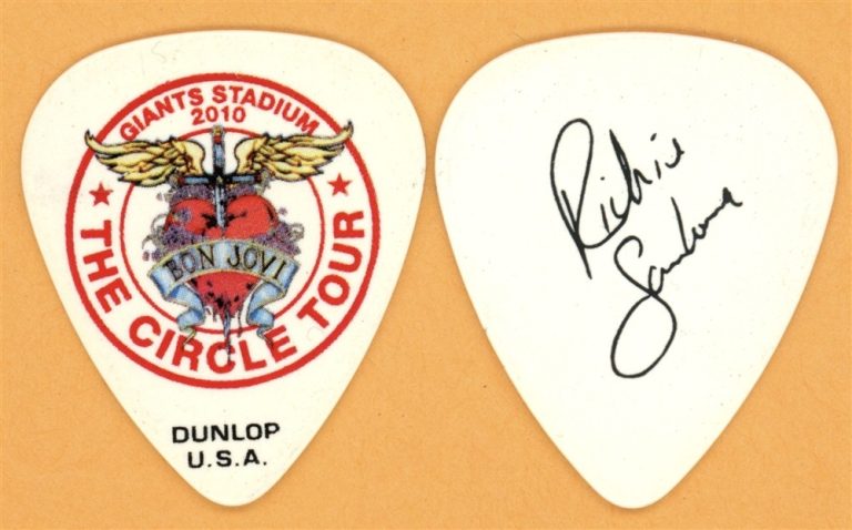 Bon Jovi Richie Sambora Guitar Pick - 2010 The Circle Giants Stadium Tour