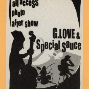 G. Love & Specual Sauce 1994 Concert Tour ALL ACCESS Backstage Pass