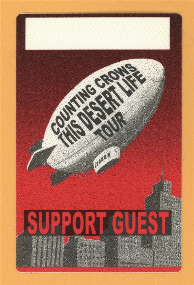 Counting Crows 1999 This Desert Life Concert Tour GUEST Backstage Pass