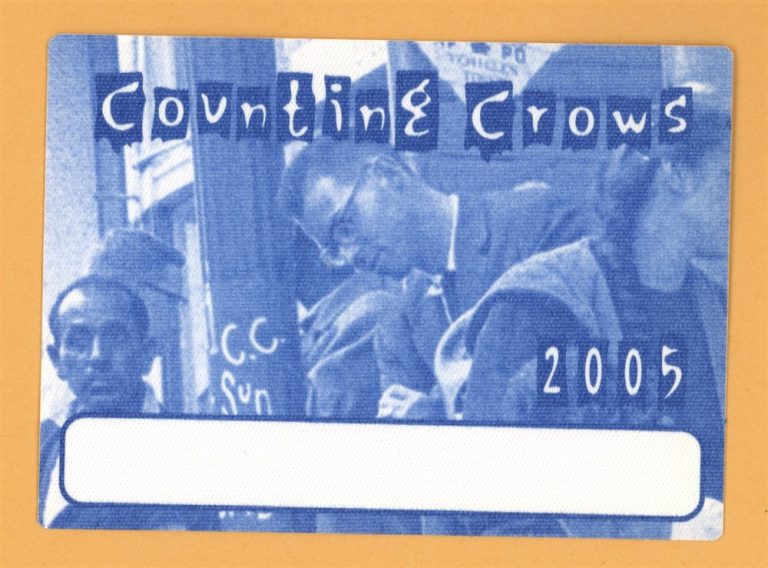 Counting Crows 2005 Concert Tour Backstage Pass