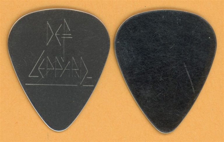 Def Leppard Steve Clark Steel Vintage Guitar Pick - 1988 Hysteria Tour