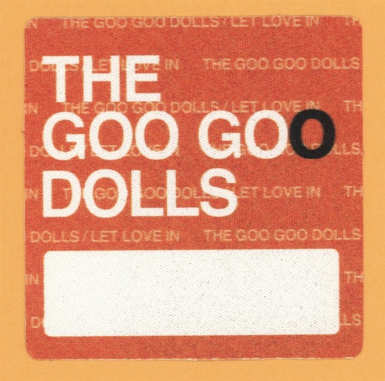 Goo Goo Dolls 2006 Let Love In Concert Tour MEDIA Backstage Pass