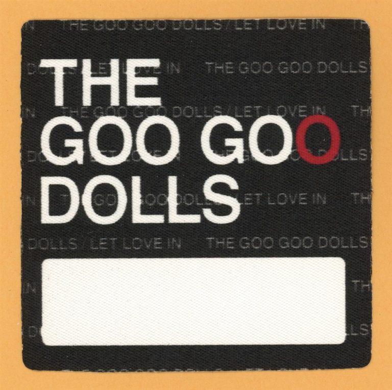 Goo Goo Dolls 2006 Let Love In Concert Tour MEDIA Backstage Pass