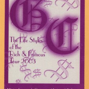 Good Charlotte 2003 Concert Tour WORKING Backstage Pass