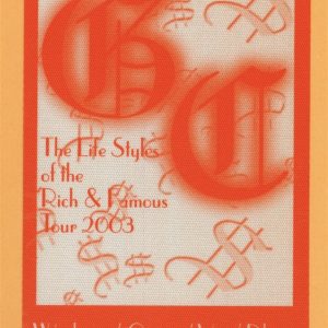 Good Charlotte 2003 Concert Tour WORKING Backstage Pass