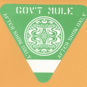 Gov't Mule 2004 Déjà Voodoo Concert Tour AFTER SHOW Backstage Pass
