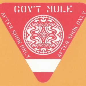 Gov't Mule 2004 Déjà Voodoo Concert Tour AFTER SHOW Backstage Pass