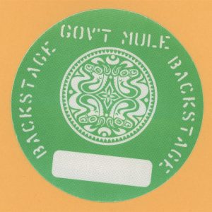 Gov't Mule 2004 Déjà Voodoo Concert Tour Backstage Pass