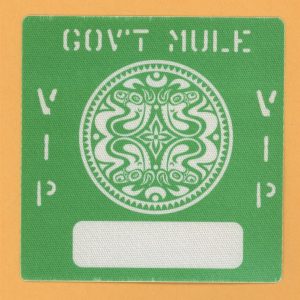 Gov't Mule 2004 Déjà Voodoo Concert Tour VIP Backstage Pass