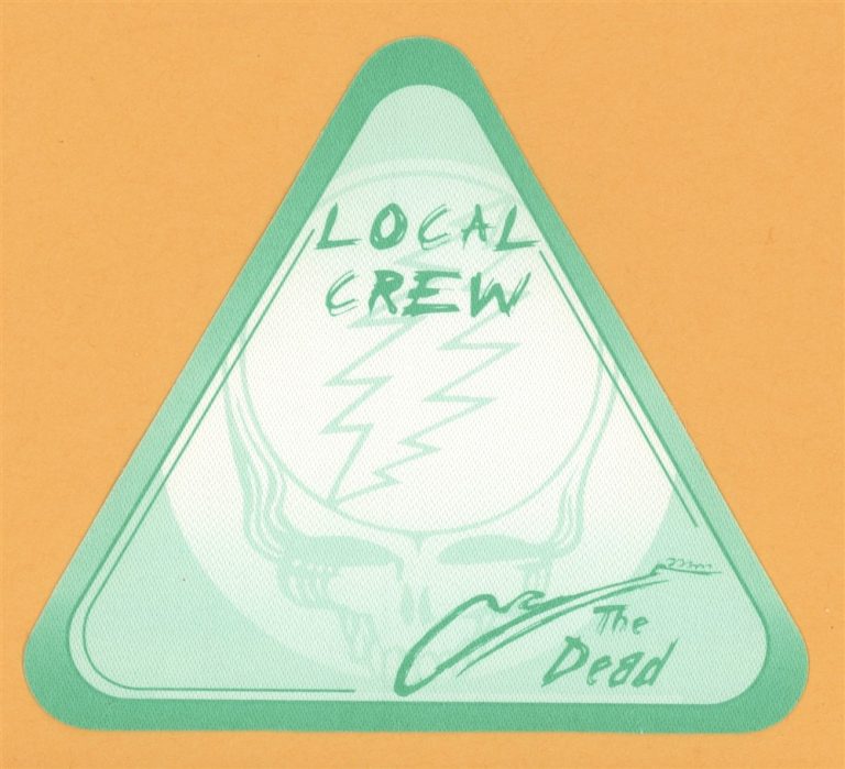 Grateful Dead 2004 Wave That Flag Concert Tour CREW Backstage Pass