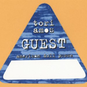 Tori Amos 2007 American Doll Posse Concert Tour Guest Backstage Pass