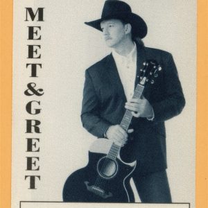 Trace Adkins 1999 More Concert Tour Meet & Greet Backstage Pass