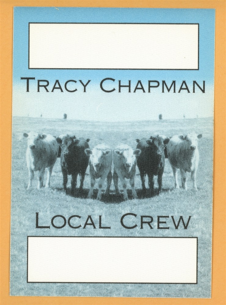 Tracy Chapman 1996 New Beginning Concert Tour Crew Backstage Pass