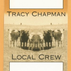 Tracy Chapman 1996 New Beginning Concert Tour Crew Backstage Pass