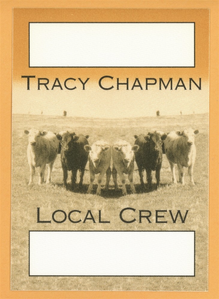 Tracy Chapman 1996 New Beginning Concert Tour Crew Backstage Pass