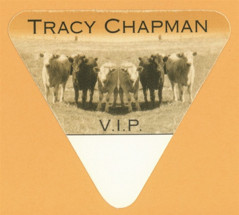 Tracy Chapman 1996 New Beginning Concert Tour VIP Backstage Pass