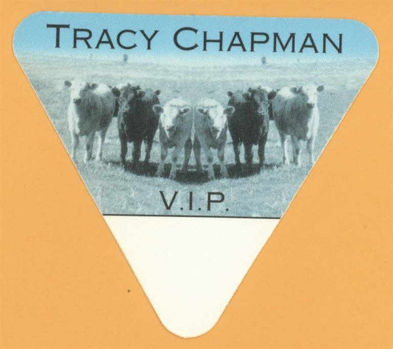 Tracy Chapman 1996 New Beginning Concert Tour VIP Backstage Pass