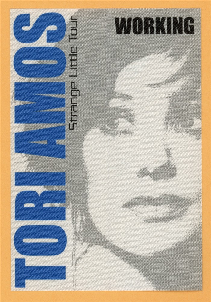 Tori Amos 2001 Strange Little Girls Concert Tour Working Backstage Pass