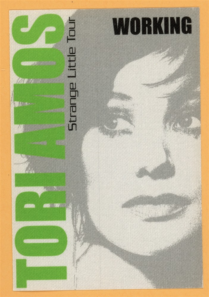 Tori Amos 2001 Strange Little Girls Concert Tour Working Backstage Pass