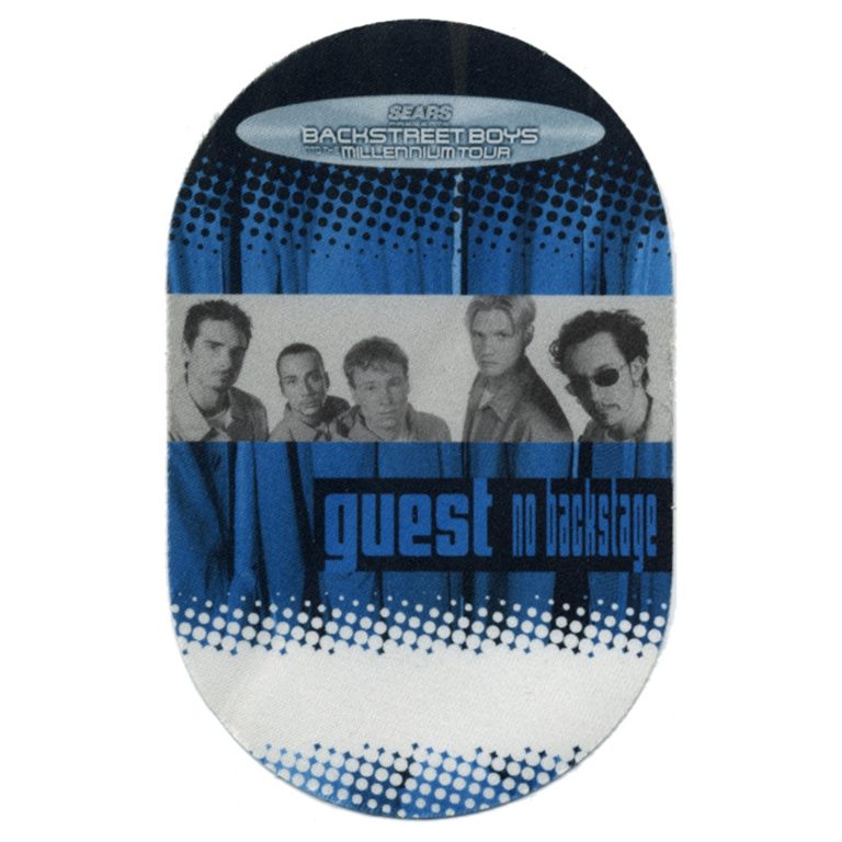 Backstreet Boys 1999 Millennium Concert Tour Guest Backstage Pass