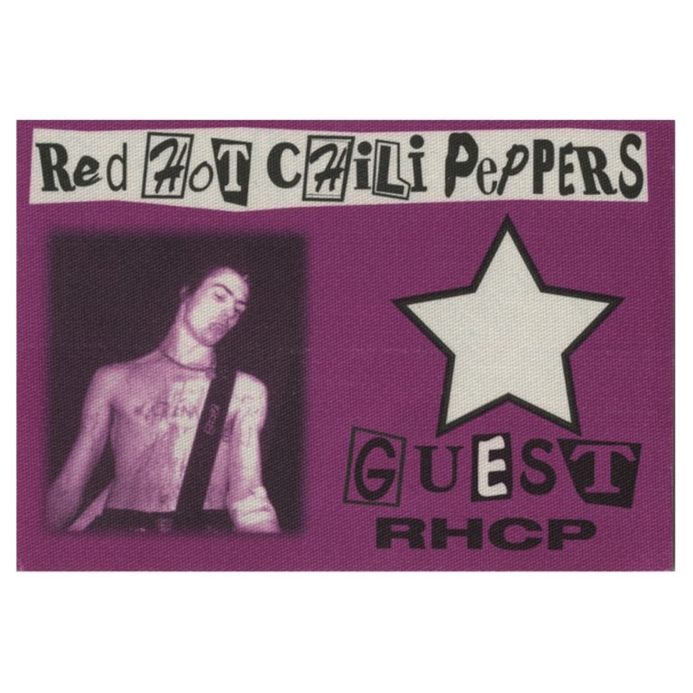 Red Hot Chili Peppers 1999 Californication Concert Tour Guest Backstage Pass