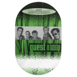 Backstreet Boys 1999 Millennium Concert Tour Guest Backstage Pass